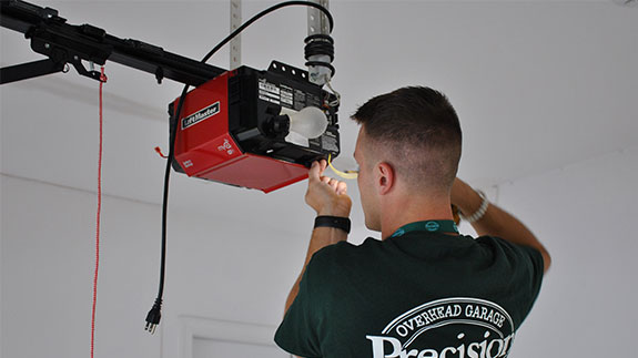 Technician Working on Liftmaster Opener